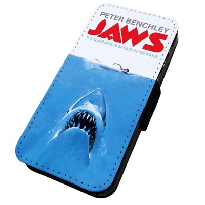 Bedruckte Flip Handyhülle iPhone, Samsung & Huawei Classic Books Jaws Benchley