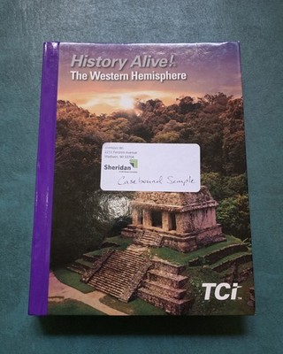 History Alive! The Western Hemisphere Student Edition TCI 2021 Hardcover VG Cond