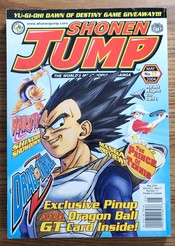 Shonen Jump Magazine May 2004 Vol. 2 Issue 5 #17 With Poster No Card Dragon Ball