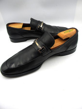 Gucci Black Leather Loafer 125927 Size 11 D