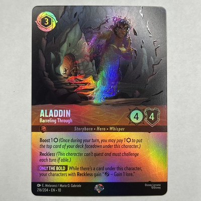 #ad Aladdin Barreling Through Epic 216 204 Whispers in the Well Holo $6.34
