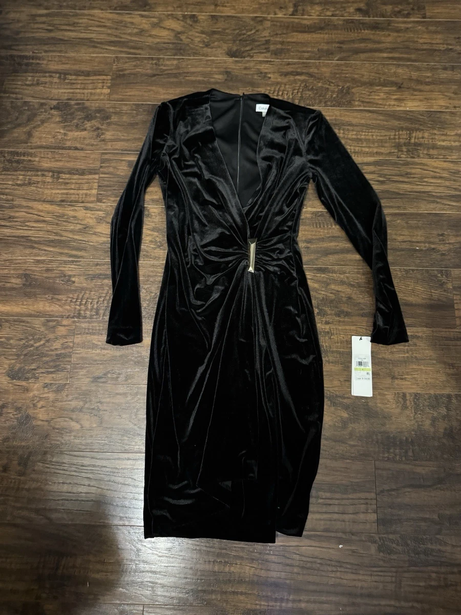 Calvin Klein Black Velvet Dresses for Women for sale | eBay
