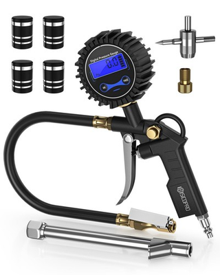 #ad Digital Tire Pressure Gauge with Inflator T500 Air Compressor Attachments H... $36.32