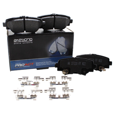 Akebono ProACT Ultra Premium Ceramic Rear Brake Pads for Mazda 3 Manual Parking
