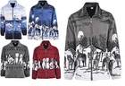 Men Women Animal Print Warm Thick Fleece Winter Shirt Jacket/Coat S-3XL