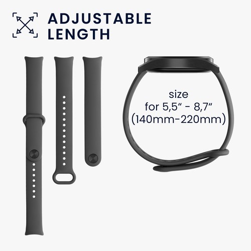 Cinturino per Xiaomi Mi Band 10 Mi Band 9 8 in silicone con fibbia - Zdjęcie 5 z 8