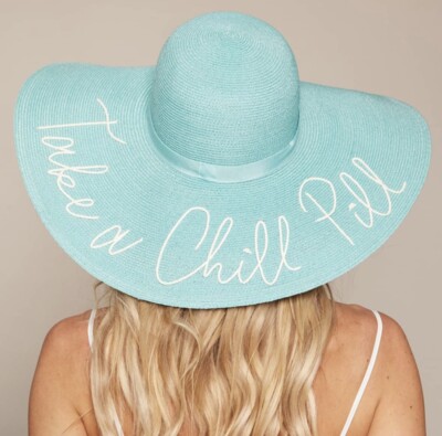 Eugenia Kim Bunny Take A Chill Pill Hat One Size Aqua NWT Eugenia Kim Toby Reversible Satin Organza Bucket Hat  main image 2
