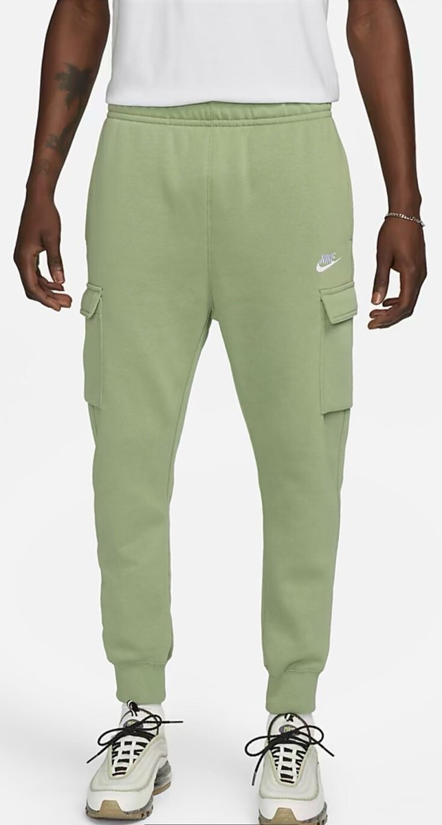 Nike Sportswear Club Fleece Cargo Pants Men's Large Green CD3129
