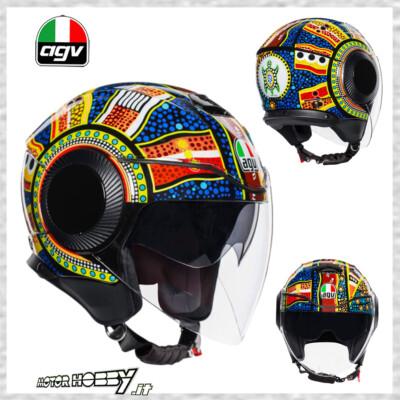 CASCO MOTO SCOOTER JET AGV ORBYT TOP DREAMTIME GLOSS TAGLIA XL | eBay