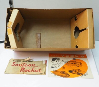 Tin Toy Masudaya Japan Sonicon Space Rocket Battery Operated
