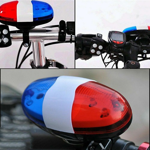 Elektronische Klingel Fahrrad Polizeisirene Licht Kinderfahrrad Elektrische Hupe - 第 1/8 張圖片