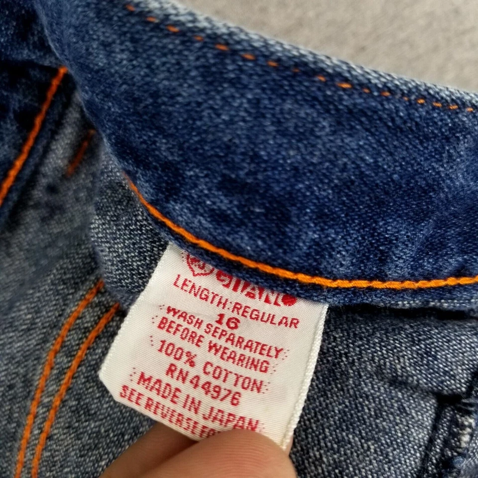 VINTAGE Gitano Jeans Japan Made Size 16 Soft Broken In Denim Fits Smaller - Image 4 of 4