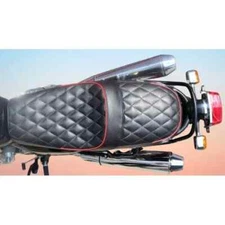 DIAMOND STITCH RED PIPE SEAT FIT FOR ROYAL ENFIELD INT650 INTERCEPTOR 650