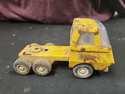 Small Vintage Tonka Semi Truck Cab Pressed Steel Metal Yellow (A2)