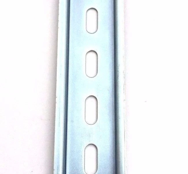30 Pieces DIN Rail Slotted Steel Zinc Plated RoHS 8 in. long 35mm 7.5mm 20 ft. - Image 4 of 4