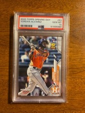 2020 Topps Opening Day Yordan Alvarez #63 RC Rookie PSA 10 GEM MINT Astros