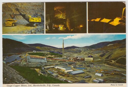 Canada; Gaspe Copper Mines Ltd, Murdochville, Quebec, PPC, Unused, c 1970's - Picture 1 of 2