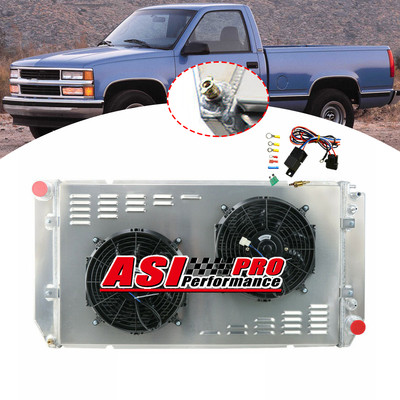 4 Row Radiator Shroud Fan for 1994-2000 Chevrolet C1500 C2500 C3500 6.5 V8 NEW