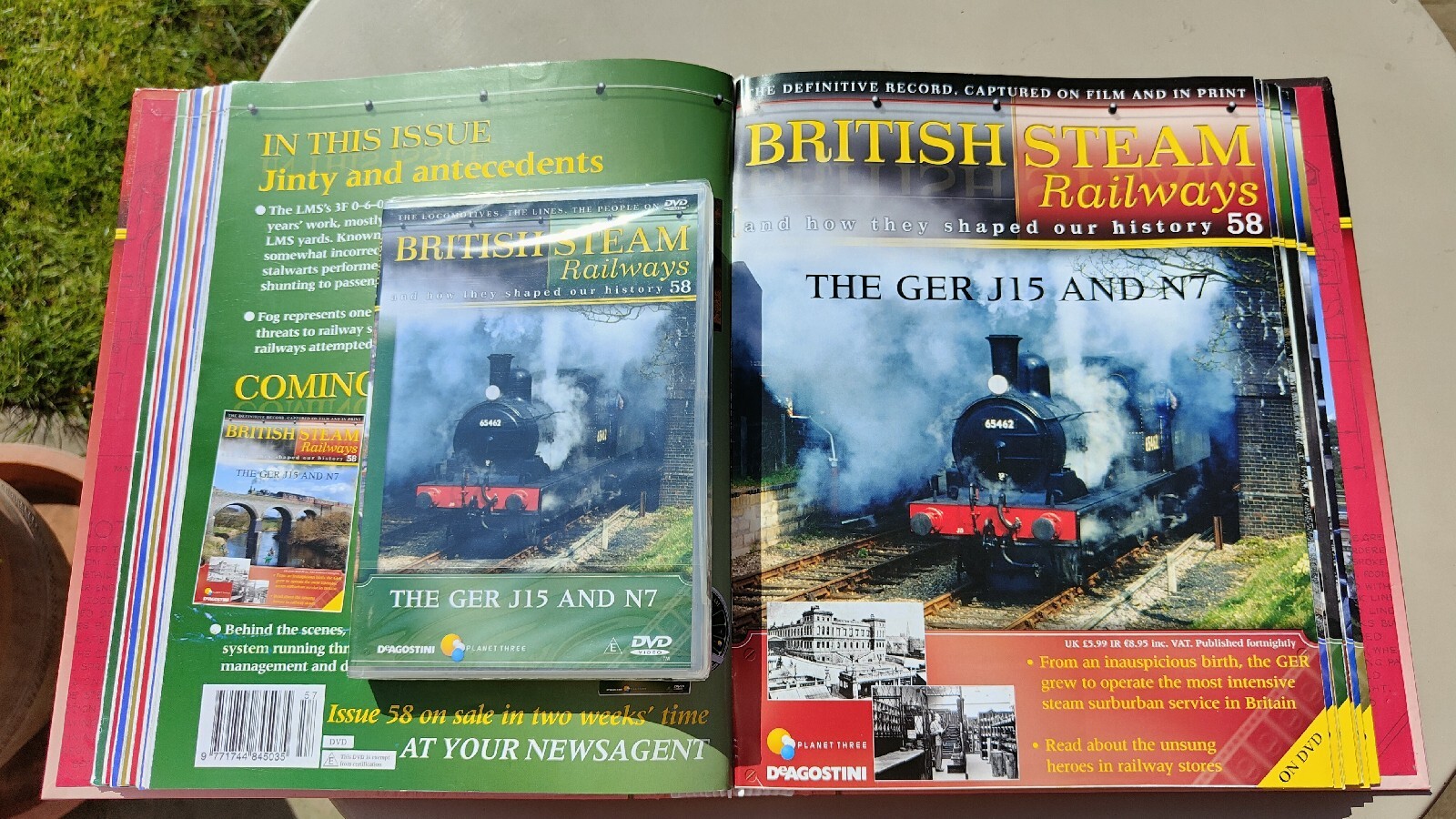 DeAgostini British Steam Railways Magazine & DVD #58 The GER J15 & N7