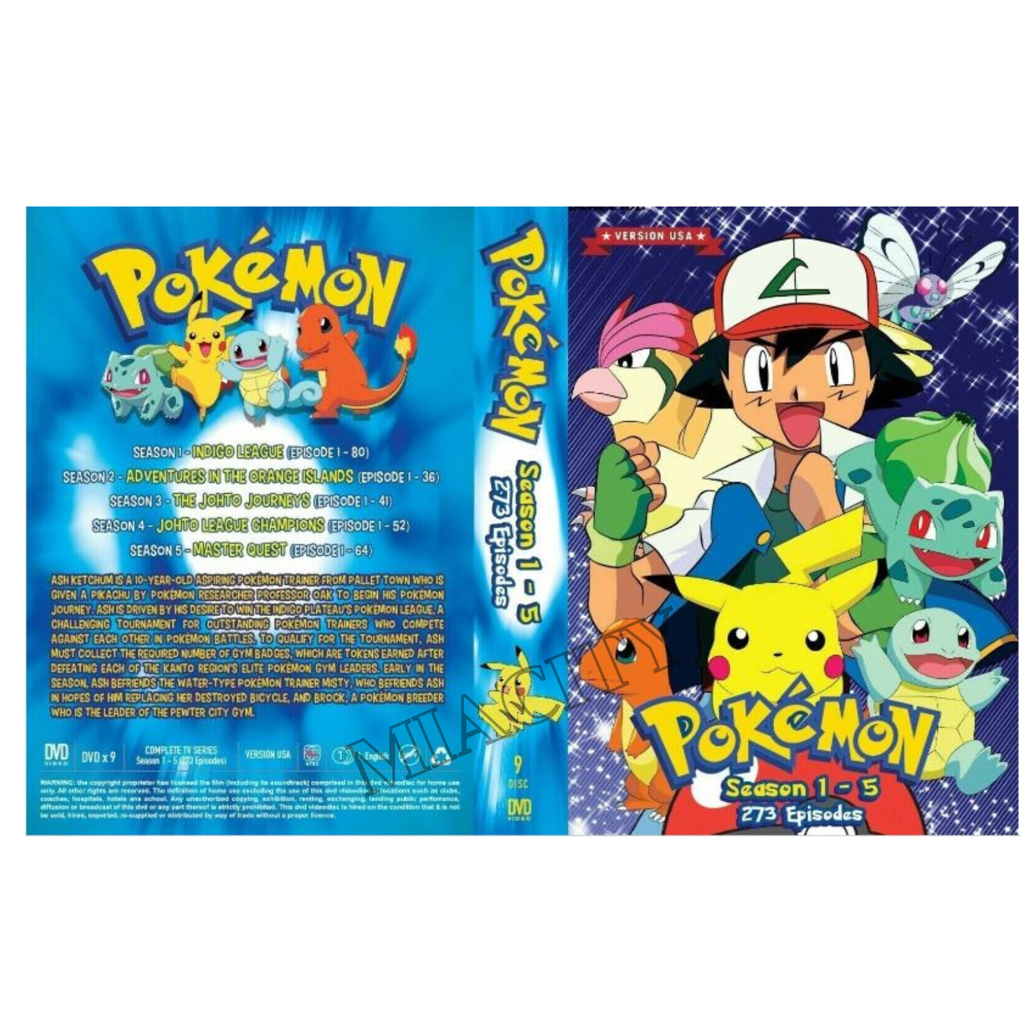 Dvd Anime Pokémon 1ª Temporada Liga Indígo Dublado