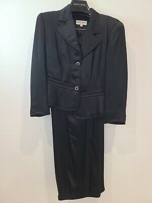 Vintage 90s Giorgio Armani Pant Suit Set, made in italy retro jacket 10  black