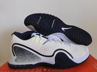 Nike Nikecourt Tech Challenge 20 White-College Navy Blue Sz 14 [BQ0234-103]