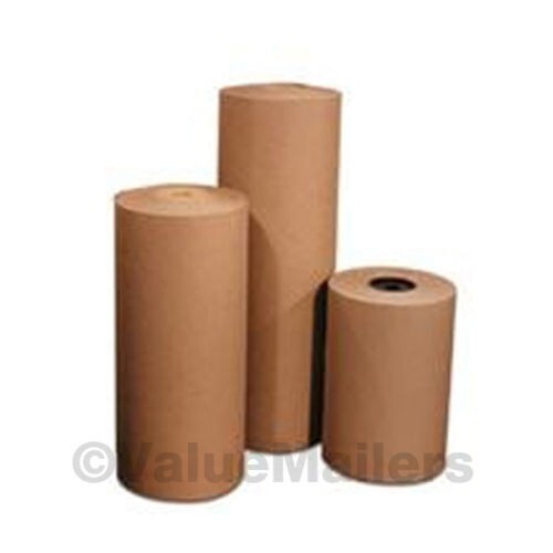12" 18" 24" 30" Brown Kraft Paper Rolls Shipping Wrapping Cushioning Void Fill - Picture 1 of 17