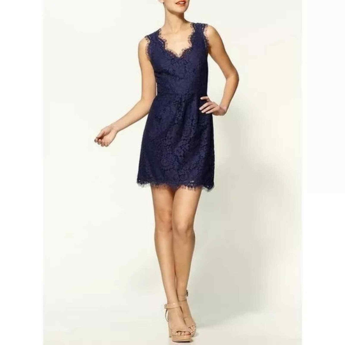 $349 Joie Navy Blue Lace Scalloped Dress Size Medium | eBay $349 Joie Navy Blue Lace Scalloped Dress Size Medium | eBay