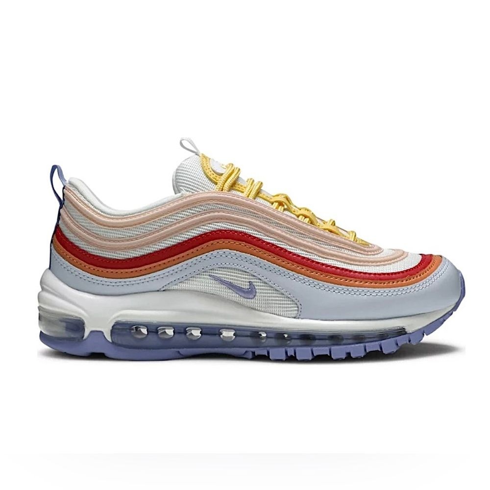 Nike Air Max 97 Football Grey Light Thistle Sneakers Size 8 Men