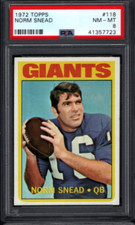1972 Topps Football #118 Norm Snead PSA 8 NM-MT New York Giants
