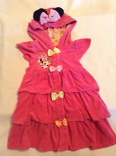Size 2 Disney Store Minnie Mouse swimsuit cover up dress hoodie pink