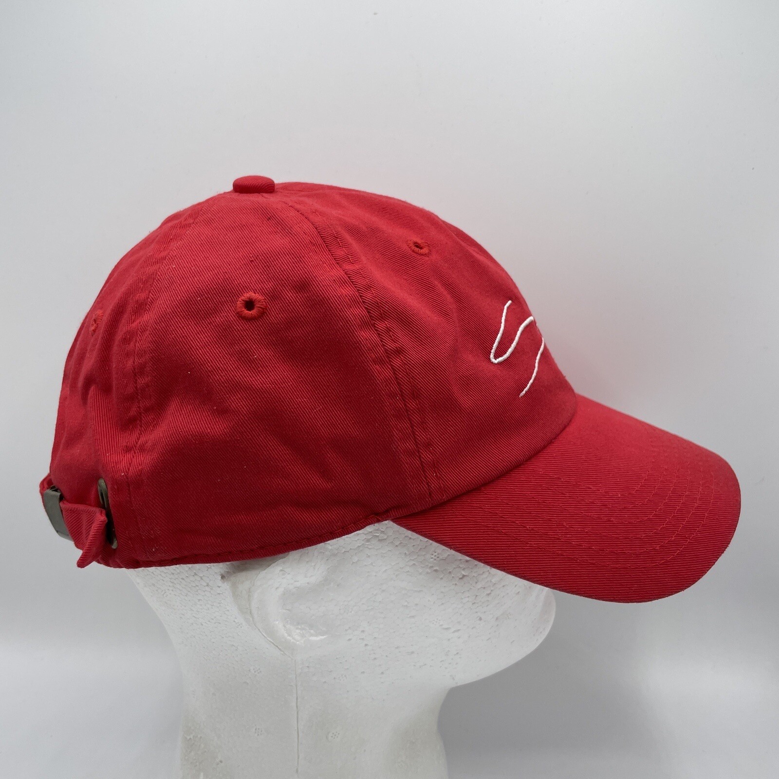 Solid  Hat Adult Adjustable Strapback Red Basebal… - image 6