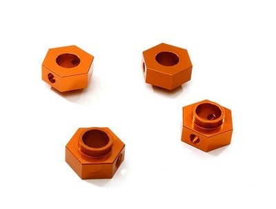 Integy Juguete RC Modelo De Hop-ups C26370SILVER 12 Mm Hexagonal De La Rueda  4  Concentrador De 6mm De Espesor Para 1 10 Traxxas Axial Tamiya Tc A La Deriva