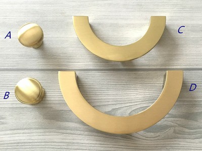 gold half circle drawer pulls
