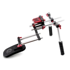 Socom Video Camerar Shoulder Rig 15mm Swiss Rail System Chest Pad Offset Clamp