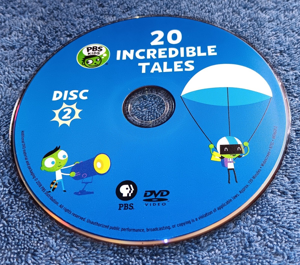 20 Incredible Tales DVD PBS Kids Arthur Caillou Daniel Tiger Super