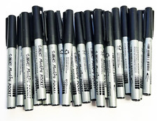 20 BIC Marking Pocket Marker Fine Point 1.1 mm BLACK Permanent Markers Lot of 20