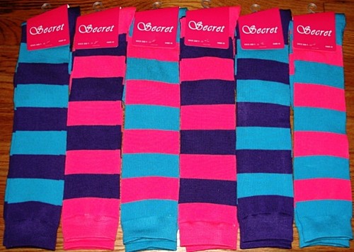 6 Pairs Womens Girls Knee High Socks Thick Secret Lot Multi-Color Sock Size 9-11 - 第 9/16 張圖片