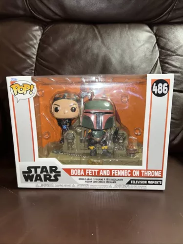 Star Wars Funko POP! Boba Fett And Fennec On Throne #486
