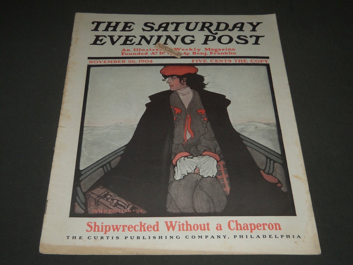 1904 NOV 26 THE SATURDAY EVENING POST MAGAZINE - ILLUSTRATED COVER