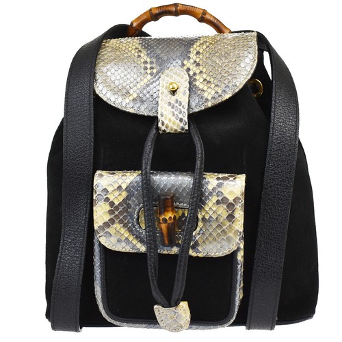 GUCCI Bamboo Drawstring Backpack Bag 