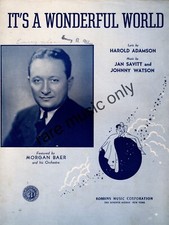 1939 It's s Wonderful World by Adamson, Savitt, Watson shows Morgan Baer - Rare