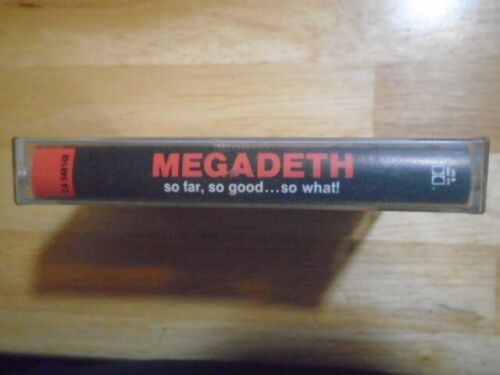 RARE OOP CLUB EDITION Megadeth CASSETTE TAPE So Far Good What! thrash metallica - Picture 3 of 3
