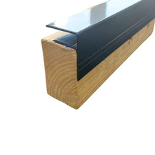 ALUMINIUM F-SECTION FOR 10MM 16MM 25MM POLYCARBONATE SHEET ANTHRACITE GREY