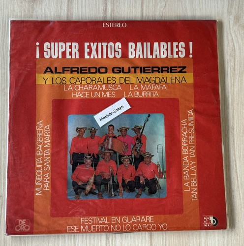ALFREDO GUTIERREZ y LOS CAPORALES Super Exitos Bailables Colombia LP Cumbia - Picture 2 of 7