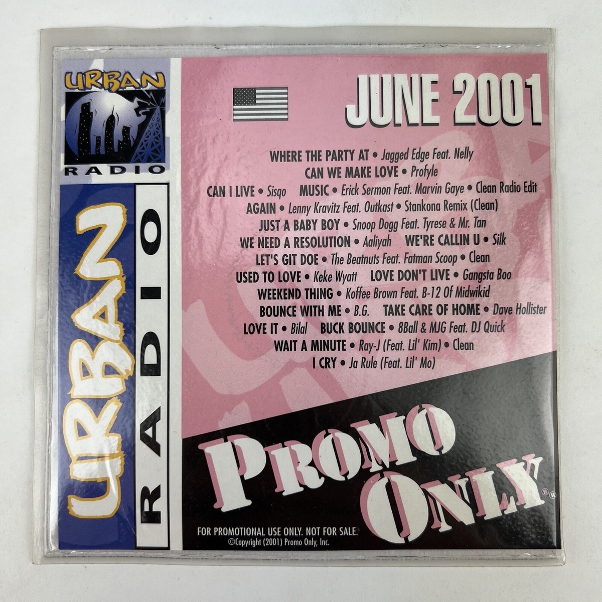 Lot of 6 - PROMO ONLY - URBAN RADIO CD's - 2001 June Oct Lot of 6 - PROMO ONLY - URBAN RADIO CD's - 2001 June Oct
