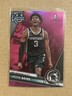 2023-24 Bowman University Chrome Pink Refractor #36 Jaden Akins Spartans