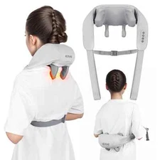 Nexpure 6D Deep Tissue Neck & Shoulder Kneading Massager Pillow W/ Heat