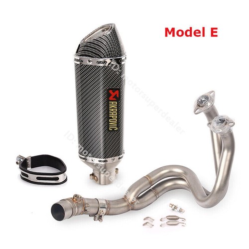 For Kawasaki Ninja 650 2012-2022 Z650RS Stainless Exhaust Pipe Black Muffler - Picture 10 of 13