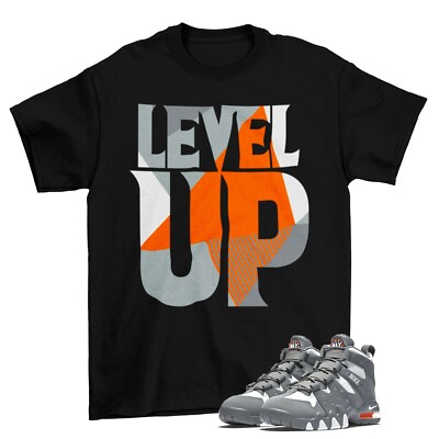Level Up Shirt Black to Match Air Max 2 CB '94 Cool Grey M8319001